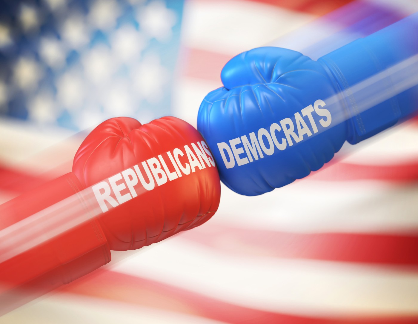 Democrats vs. Republicans.